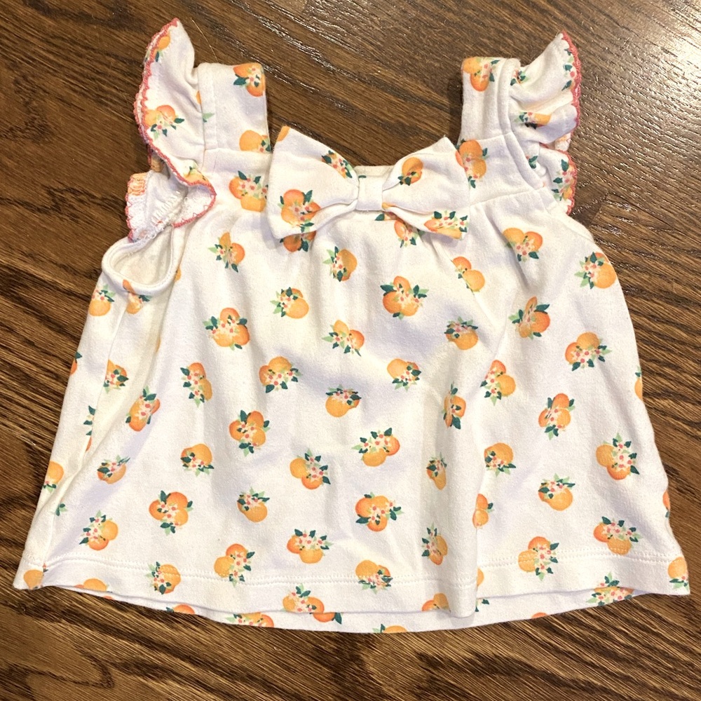 Kate Spade Baby Orange Print Tank Top